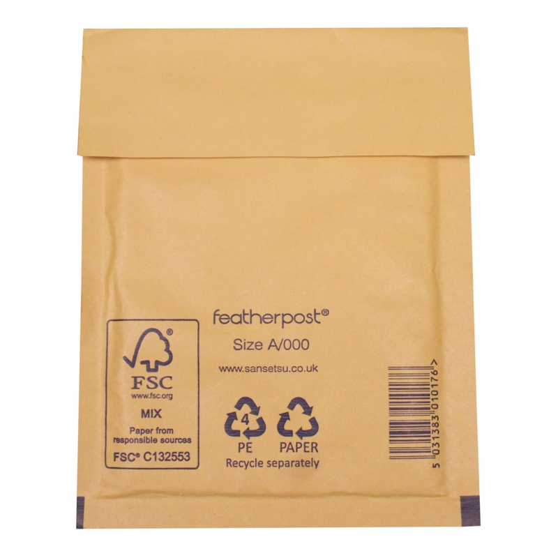 PADDED ENVELOPES,A000 Gold (Featherpost) (Bulk)