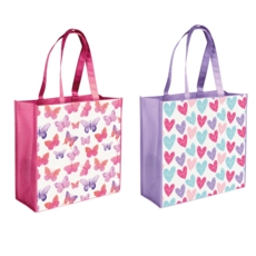 GIFT BAG,Hearts & Butterflies PP (Large Shopper)