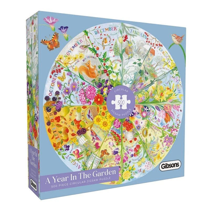 JIGSAW,500pc.A Year in the Garden (Gibson)