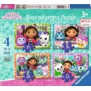 JIGSAW,4 in a Box,Gabby's Dollhouse (12,16,20,24)