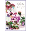 GREETING CARDS,Thinking of You 6's Floral Garden