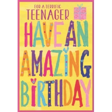 TEENAGER CARDS, 6's Text & Present