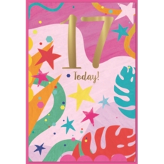 AGE 17 CARDS, 6's Female Coloured Shapes