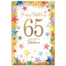 AGE 65 CARDS, 6's Male Stars & Text