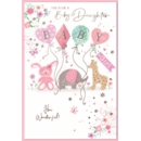 GREETING CARDS,Baby Girl 6's Animals & Balloons