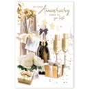GREETING CARDS,Your Anni.6's Presents & Bubbly
