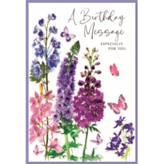 BIRTHDAY CARDS,6's Wild Flowers