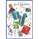 BIRTHDAY CARDS,Great Grandson 6's Assorted Presents