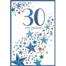 AGE 30 CARDS, 6's Male Stars