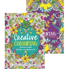 ADULT COLOURING BOOK,A4 2 Assorted