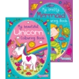 COLOURING BOOK,Unicorn & Mermaid