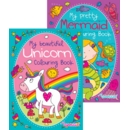 COLOURING BOOK,Unicorn & Mermaid