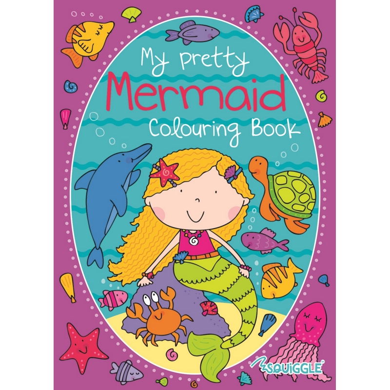 COLOURING BOOK,Unicorn & Mermaid