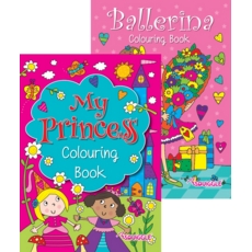COLOURING BOOK,Ballerina & Princess