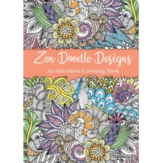 ADULT COLOURING BOOK,A4 Zen Doodle & Mindfulness