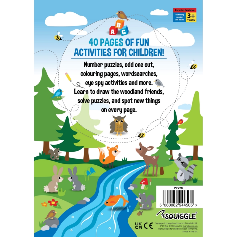 ACTIVITY BOOK,All in One,My Woodland Friends A4