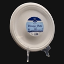 DINNER PLATES,White Bagasse 23cm 10's Biodegradable