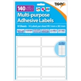 LABEL,S/Adh Multi Purpose 14 per A4 Sheet 99 x 38mm