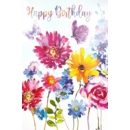 BIRTHDAY CARDS,6's Floral Butterflies