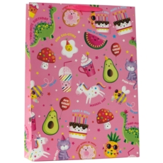 GIFT BAG,Party Time Pink (Extra Large)