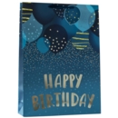 GIFT BAG,Birthday Balloons Blue (Extra Large)