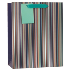 GIFT BAG,Designer Stripe (Medium) (Was 1.29)