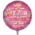 BALLOONS,Happy Birthday Pink (Helium Foil)