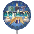 BALLOONS,Happy Birthday Star (Helium Foil)