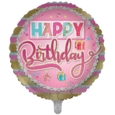 BALLOONS,Happy Birthday Text (Helium Foil)