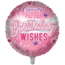 BALLOONS,Happy Birthday Floral Butterflies (Helium Foil)