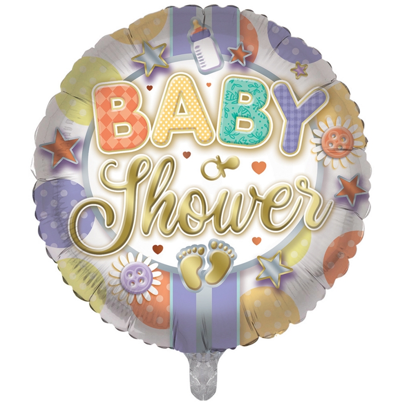 BALLOONS,Baby Shower Neutral (Helium Foil)