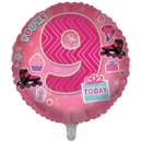 BALLOONS,Age 9 Female (Helium Foil)