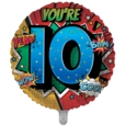 BALLOONS,Age 10 Male (Helium Foil)