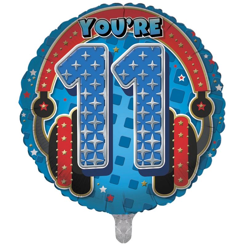 BALLOONS,Age 11 Male (Helium Foil)
