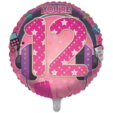 BALLOONS,Age 12 Female (Helium Foil)