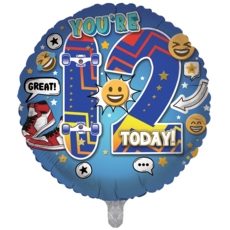 BALLOONS,Age 12 Male (Helium Foil)