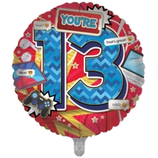 BALLOONS,Age 13 Male (Helium Foil)