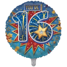 BALLOONS,Age 16 Male (Helium Foil)