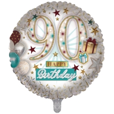BALLOONS,Age 90 Unisex (Helium Foil)