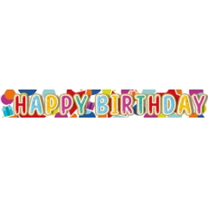 BANNER,Happy Birthday Bright Text
