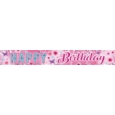 BANNER,Happy Birthday Floral Butterflies