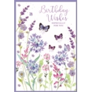 BIRTHDAY CARDS,6's Floral Butterflies