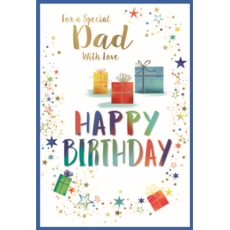 BIRTHDAY CARDS,Dad 6's Presents & Stars