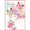 BIRTHDAY CARDS,6's Butterflies & Balloons