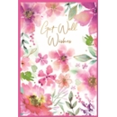 GET WELL CARDS, 6's Pink Floral