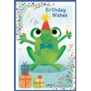 BIRTHDAY CARDS,6's Frog & Presents