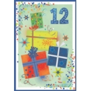AGE 12 CARDS,6's Male Presents & Stars