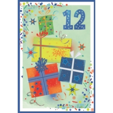AGE 12 CARDS,6's Male Presents & Stars