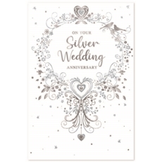 ANNIVERSARY CARDS,Your Silver 6's Silver Wreath