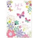 BLANK CARDS,6's Floral Butterflies